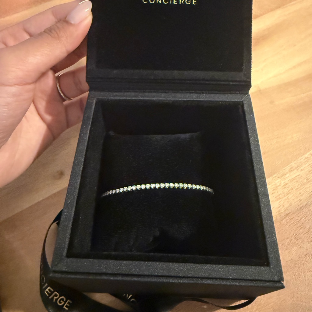 Ring Concierge Mini Diamond Tennis Bracelet, Eternity In White Gold